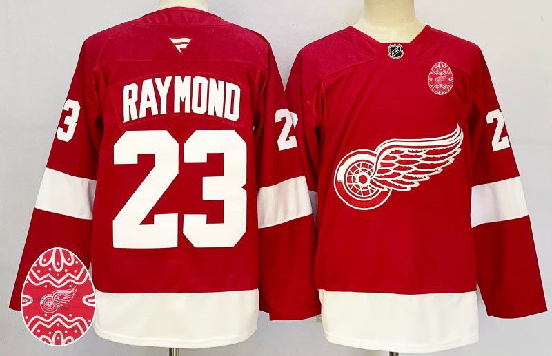 Men Detroit Red Wings #23 Raymond Red Fanatics 2025 NHL Jersey style 2->detroit red wings->NHL Jersey